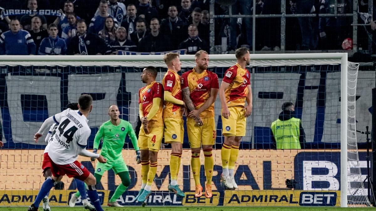 #2. Liga: HSV bleibt mit Sieg über KSC an Spitzengruppe dran