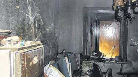 So sah der Raum im Adelzhausener Bauernhaus aus, von dem vermutlich der Brand ausging. 