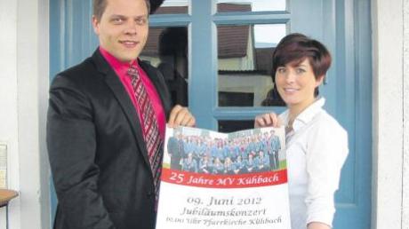 Vorsitzender Max Arzberger und Schriftführerin Eva Kurz vom Musikverein Kühbach stehen mitten in den Vorbereitungen zum 25. Vereinsjubiläum, das am 9. und 10. Juni im großen Rahmen in Kühbach stattfinden wird. 