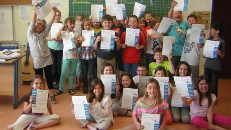 Die 3. Klasse der Grundschule Rehling hat am Projekt „Zisch“ der Augsburger Allgemeinen teilgenommen. 
