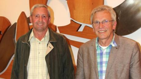 Die alten und neuen Vorsitzenden des Wasserzweckverbandes der Hardhofgruppe Rehling: Bernhard Jakob (rechts) und sein „Vize“ Josef Settele. 
