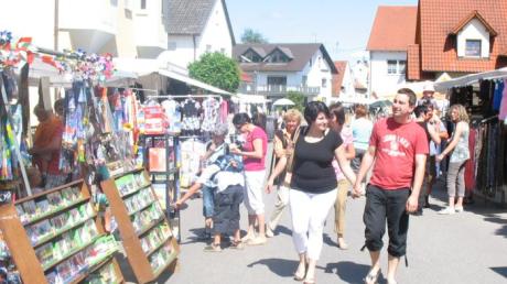 Der St.-Margarethenmarkt lädt am Sonntag in Inchenhofen zum Bummeln ein. 
