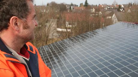 Bei der Photovoltaik ist Aichach schon gut aufgestellt, hier die Solaranlage auf dem Bauhof in Aichach.