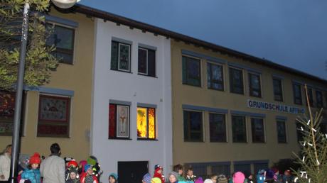 An der Affinger Grundschule wird jeden Tag ein Fenster geöffnet. 
