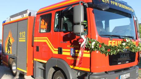 Das ist es: das neue MLF (Mittleres Löschfahrzeug) der Freiwilligen Feuerwehr Gebenhofen.