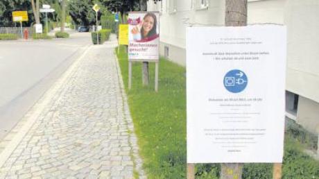 Gegen die Plakatflut im Stadtberger Bürgermeisterwahlkampf will Grünen-Fraktionssprecher Johannes Münch vorgehen. Er kritisiert, dass Plakate wie das zweite von rechts nur Platzhalter sein sollen, um die besten Stellen für spätere Kandidaten-Poster bereits zu reservieren. 