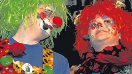 Die fidelen Clowns, v.l.: Christian Kaiser und Sabine Bauer