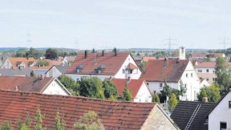 Das gewachsene Ortsbild von Meitingen soll zwar bewahrt werden. Doch ein Museumsdorf möchte Meitingen nicht werden. Unser Bild zeigt den Blick vom Fiakerpark Richtung Südosten. 