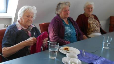 Viele Aktionen wie das Strickcafé (Bild) bringen Abwechslung ins Leben älterer Menschen.  