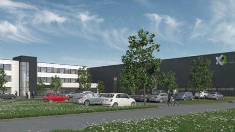 So soll die neue Europa-Zentrale des 3-D-Drucker-Unternehmens ExOne in Gersthofen aussehen. 
