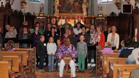 Das Konzert in der Ehinger Pfarrkirche stellte den Abschluss des Gospelworkshops dar. 
