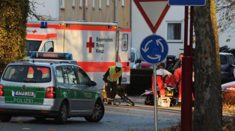 In Gersthofen ist bei einem Unfall eine Radfahrerin verletzt worden. 
