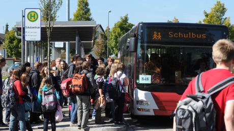 Vor und nach der Schule herrscht immer ein großes Gedränge an den Schulbussen. Das kann sehr gefährlich sein.
