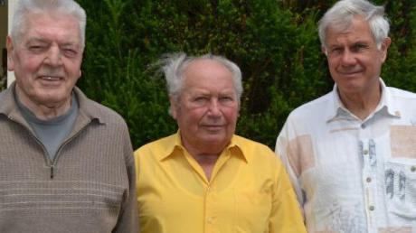 Hans Falch, Hubert Kaiser und Gernot Keller (von links) wollen die Freundschaft ins lothringische Lutzelbourg weiter erhalten. 
