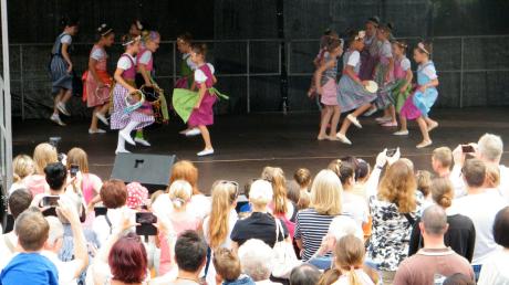 Egal ob in bayerischer Tracht oder im Ballettanzug: Kleine Tänzerinnen begeisterten das Publikum (oben). Eine blaue Glitzerschönheit machte Dagmar Schuster aus der kleinen Julia. Die Jungs gefielen sich eher als Tiger und Monster (rechts). 