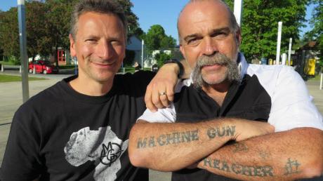 Michael Mayer hat den „Machine Gun Preacher“ Sam Childers kennengelernt und für eine Veranstaltung in Stadtbergen engagiert. 