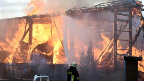 Bei dem Großbrand im Sägewerk Ehrenreich waren fast 300 Feuerwehrleute im Einsatz.  