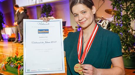 Katharina Zott erhielt bei der Destillata 2018 für ihre Produkte zwei Mal die höchste Auszeichnung. 