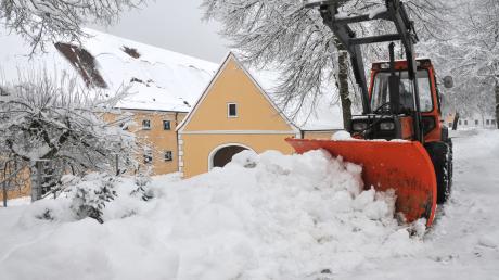 Das Augsburger Land versinkt im Schnee.