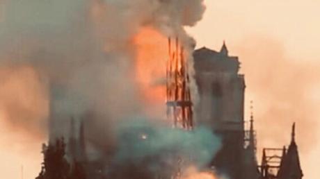 Die Franzosen sind geschockt über den Brand von Notre-Dame, der berühmten Kathedrale in Paris.