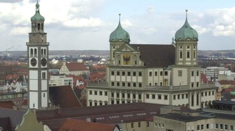 Das Augsburger Rathaus.