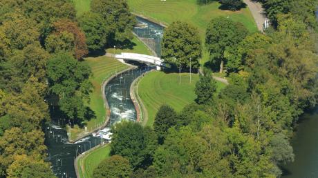 Der Augsburger Eiskanal, die olympische Kanuslalomstrecke von 1972, ist sanierungsbedürftig. 