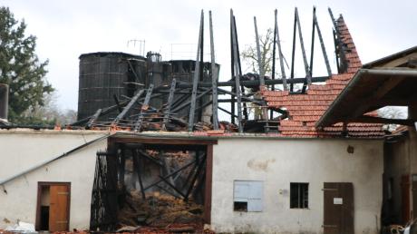 Bis auf die Grundmauern abgebrannt ist ein Stadel im Ederheimer Ortsteil Hürnheim. Bei dem Brand starben ein Rind und sieben Schweine. Knapp 50 Tiere konnten in Sicherheit gebracht werden. 