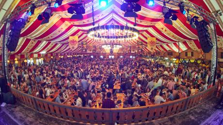Im Binswanger Festzelt auf dem Gögginger Frühlingsfest haben am Wochenende zahlreiche Besucher ausgiebig gefeiert. Rund 2000 passen in das Zelt.