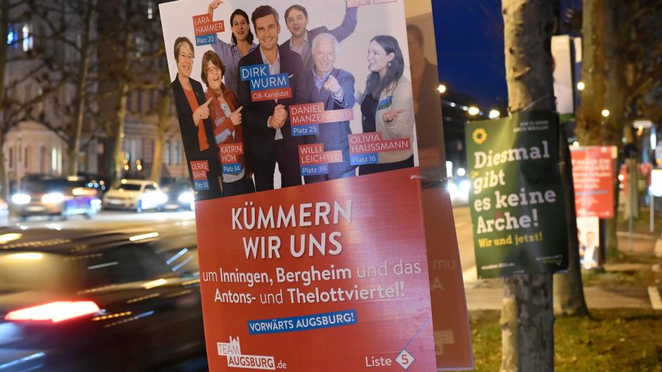 Kommunalwahl In Augsburg Augsburg Befindet Sich Im Wahlplakat Rausch Augsburger Allgemeine
