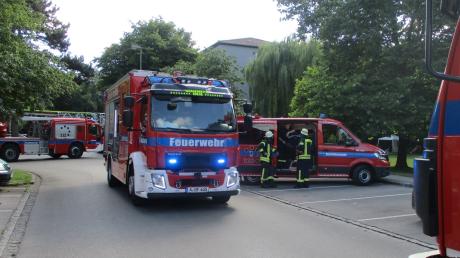 Zu einem Kellerbrand in Augsburg-Kriegshaber wurde die Feuerwehr gerufen.
