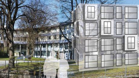 In diesem Neubau an der Klinik für Geriatrische Rehabilitation der Hessing-Kliniken in Augsburg sollen 60 neue Betten entstehen.