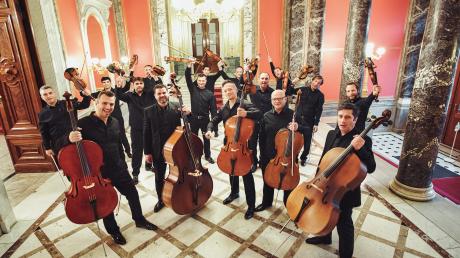 L'Orchestra I Sedici spielt am 27. Januar 2024 im Goldenen Saal des Augsburger Rathauses.