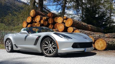 Keine Frage: 659 PS sind selbst für einen Supersportwagen wie die Corvette - hier das Cabrio - eine Menge Holz.