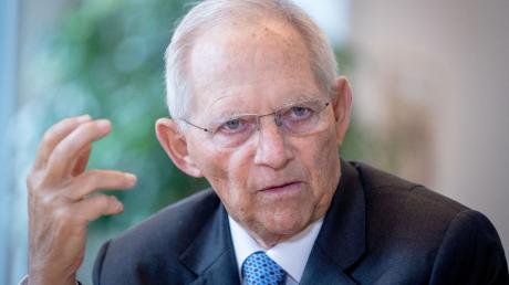 Wolfgang Schäuble (CDU), damaliger Bundestagspräsident.