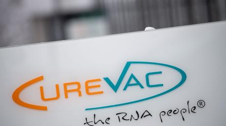 Das Logo des Biotech-Unternehmens Curevac.
