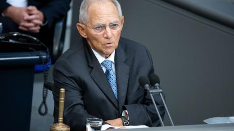 Der damalige Bundestagspräsident Wolfgang Schäuble (CDU).