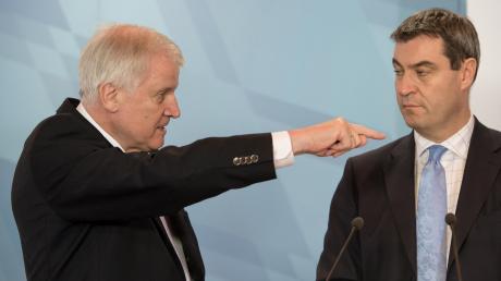 Seehofer möchte das Amt des CSU-Parteichefs mit einem Ministerposten in Berlin koppeln. Bayerns Finanzminister Markus Söder sieht das kritisch.