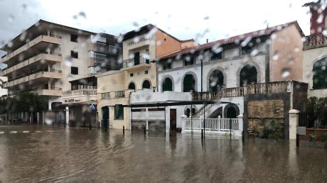Erst vergangene Woche lösten sintflutartige Regenfälle Überschwemmungen auf Mallorca aus, so auch im Dorf Sollar. 
