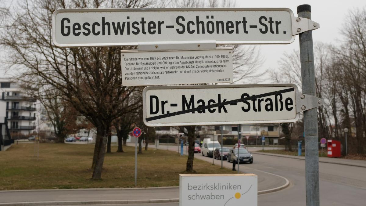 #Augsbur: Augsburg benennt Dr.-Mack-Straße wegen NS-Bezug um