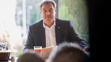 Bayerns Ministerpräsident Markus Söder (CSU) nimmt an einer Kabinettssitzung teil.