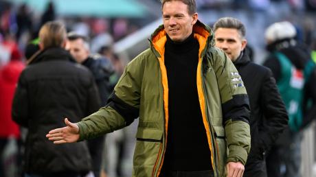 Münchens Cheftrainer Julian Nagelsmann kommt ins Stadion.