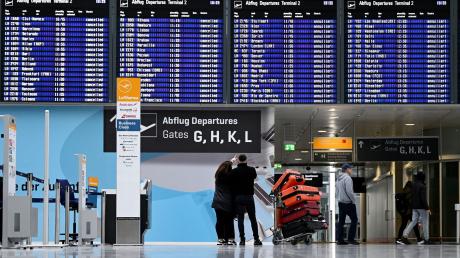 Am Flughafen in München wurden auch am Mittwoch noch Flüge annulliert.