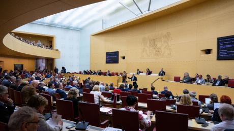 Eine Plenarsitzung im bayerischen Landtag.