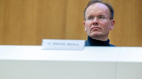 Der früheren Wirecard-Vorstandschef Markus Braun im Gerichtssaal.