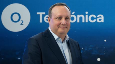 O2-Chef Markus Haas in der Zentrale des Telekommunikationsanbieter in München.