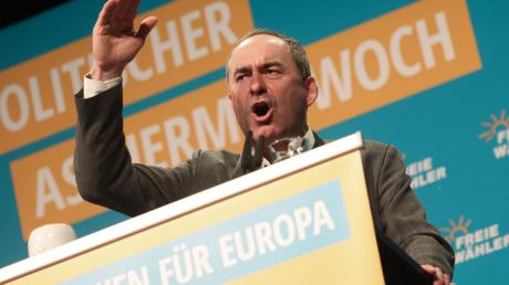 Hubert Aiwanger (Freie Wähler), Stellvertretender Ministerpräsident und Wirtschaftsminister von Bayern, spricht am Politischen Aschermittwoch der Freien Wähler.
