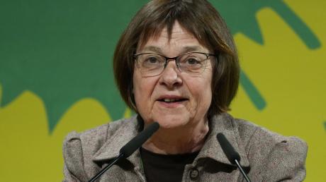 Gesundheitsministerin Ursula Nonnemacher (Bündnis 90/Die Grünen) während des Landesparteitages.