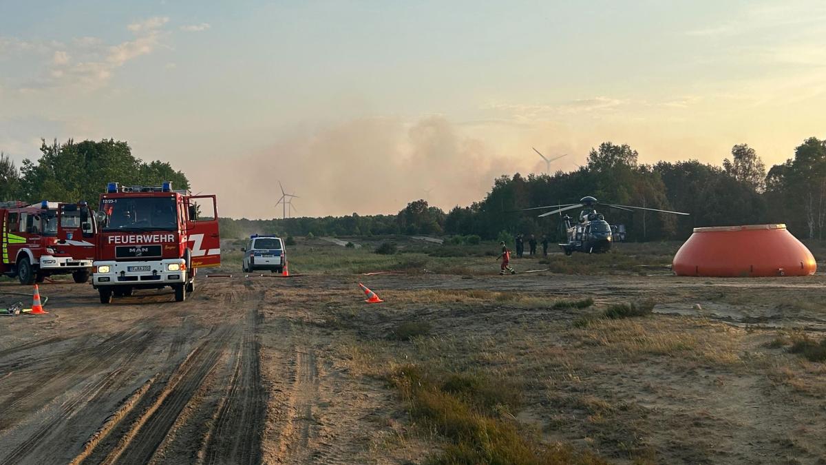 #Waldbrand: Feuer bei Jüterbog: Lage „dramatisiert“, Großschadenslage
