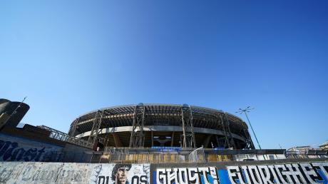 Außenansicht des Diego Maradona Stadions.