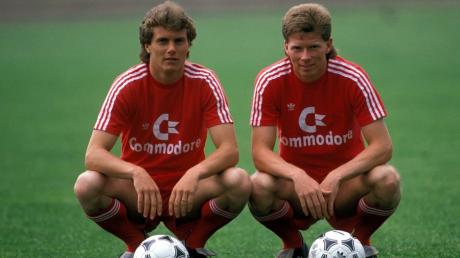 Gemeinsam mit dem Augsburger Roland Grahammer wechselte Stefan Reuter (rechts) vor 25 Jahren vom 1. FC Nürnberg zum FC Bayern.